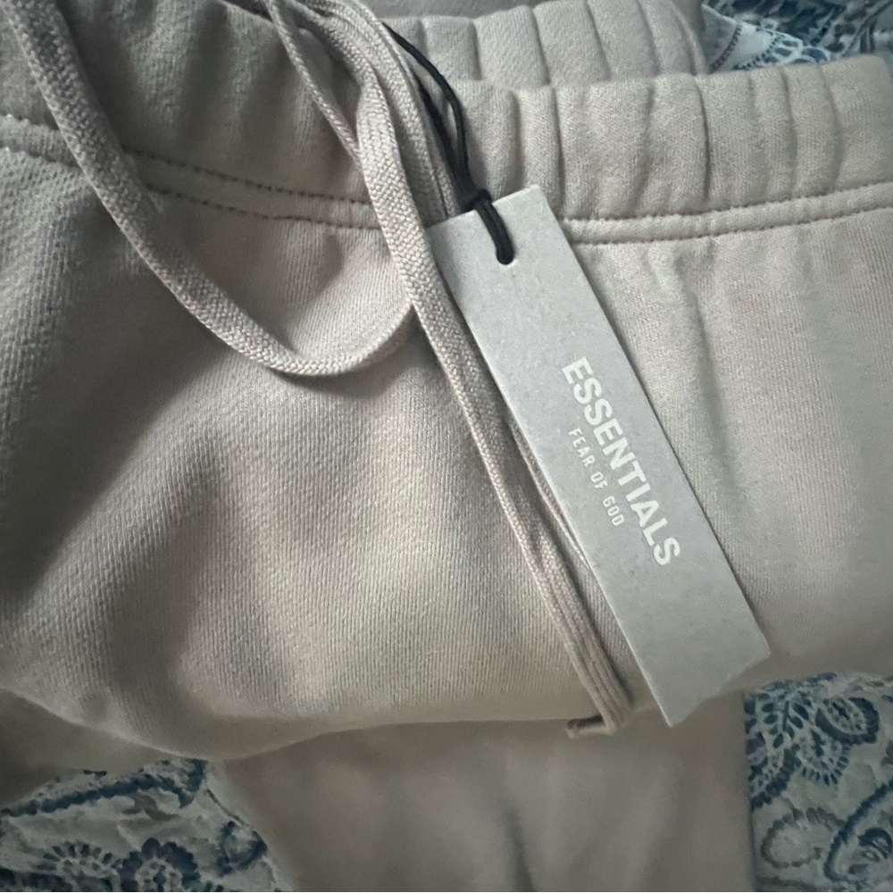Fear of God Essentials Beige Joggers